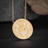 Exquisite Sun, Moon, Star Pendant Necklace