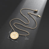 Exquisite Sun, Moon, Star Pendant Necklace