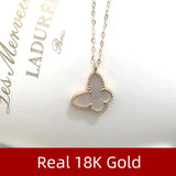 18K Gold Shell Pendant Necklace